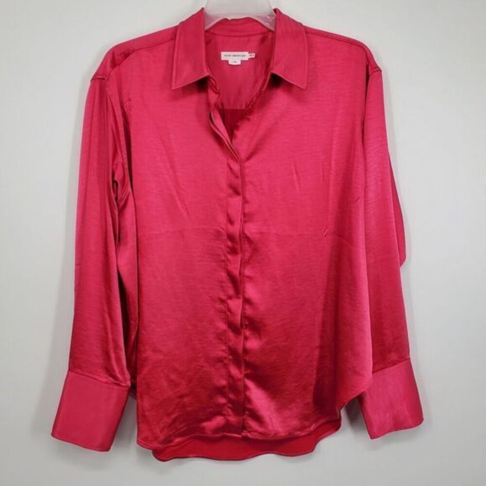 Good American dark pink Button Down Shirt